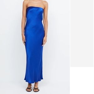 BEC + BRIDGE Moon Dance Strapless Dress - Mediterranean Blue - size US 4